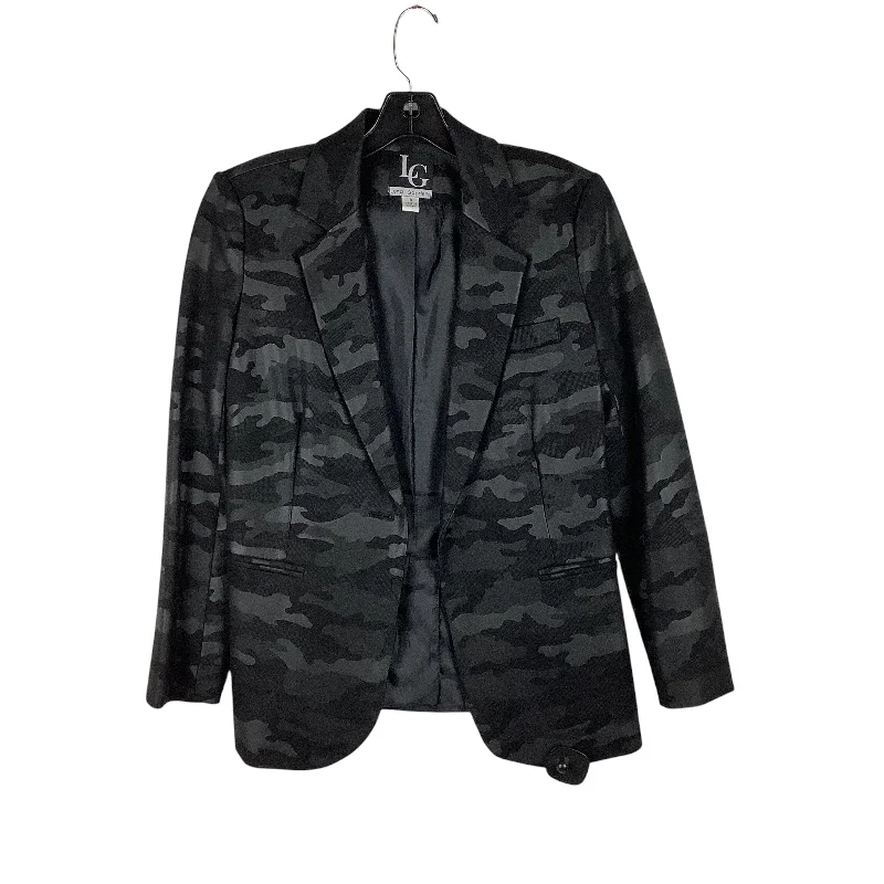 Women's Casual Checkered Wool Blazers -Blazer By Cmc In Black, Size: M