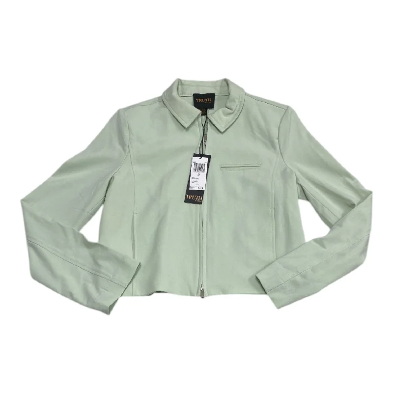 Women's Knit Blazers -Blazer By Truth In Green, Size: Sp