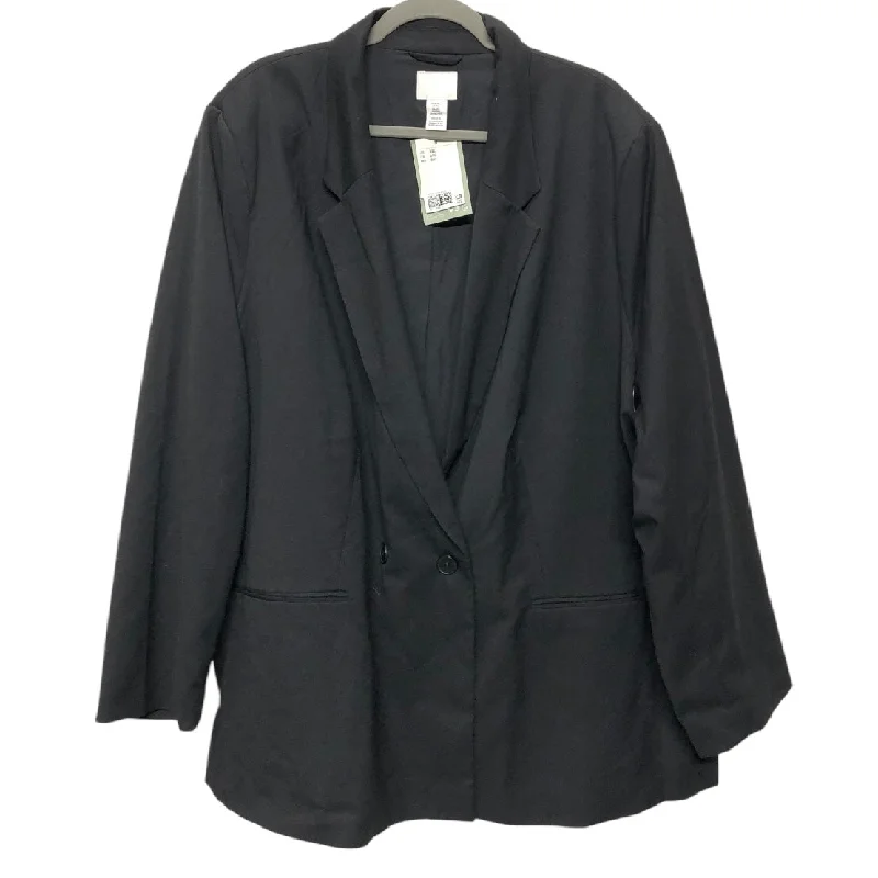 Women's Satin Blazers for Evening -Blazer By H&m In Black, Size: 3x