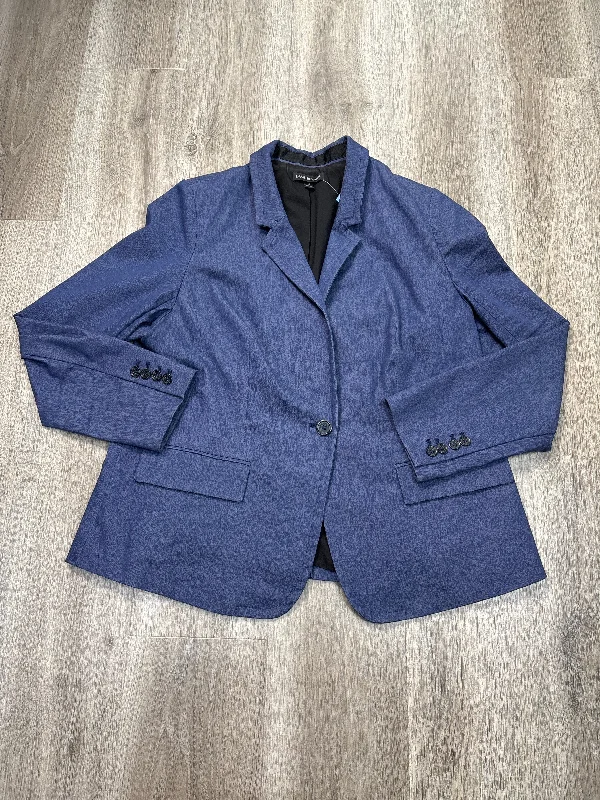 Women's Blazers for Fashionable Workwear -Blazer By Lane Bryant In Blue, Size: Xl