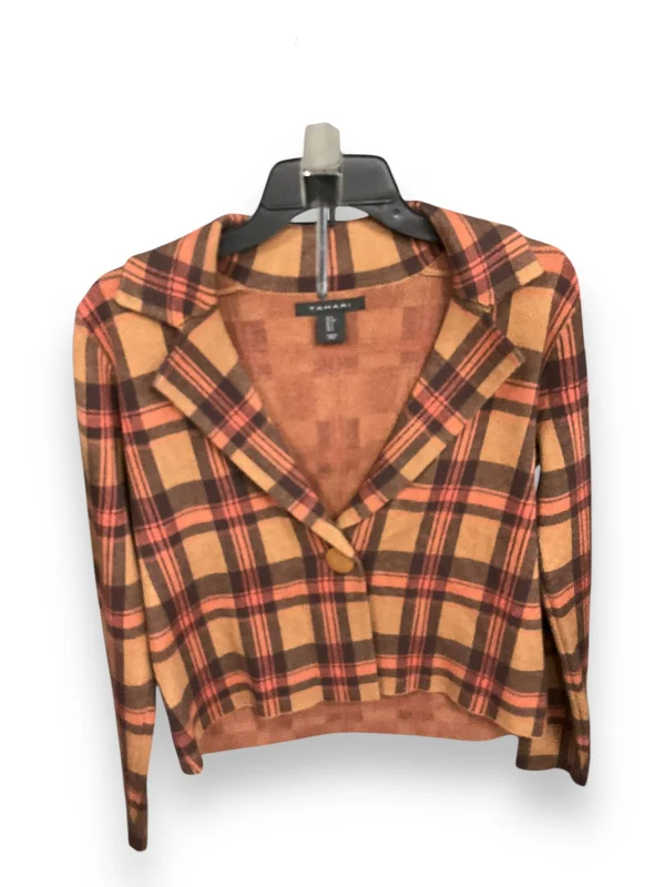 Women's White Blazers -Blazer By Tahari By Arthur Levine In Brown & Orange, Size: S Women's White Blazers -Blazer By Tahari By Arthur Levine In Brown & Orange, Size: S