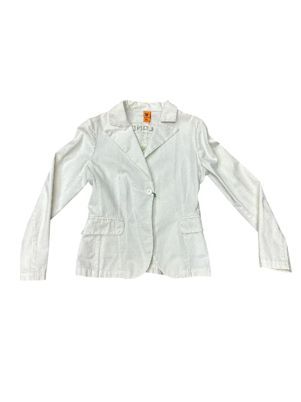 Women's Blazers with Split Collar -Blazer By Clothes Mentor In White, Size: S