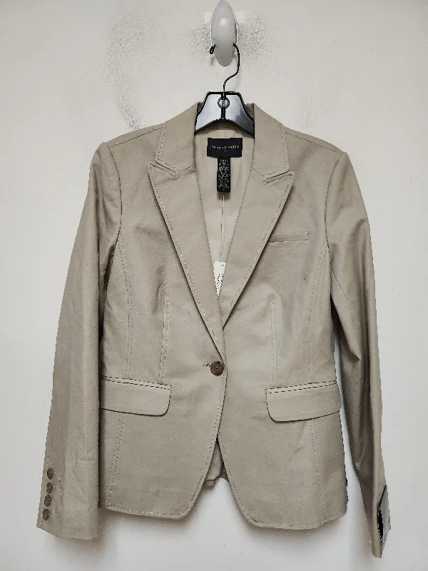 Women's Tweed Woolen Blazers -Blazer By Banana Republic In Tan, Size: S