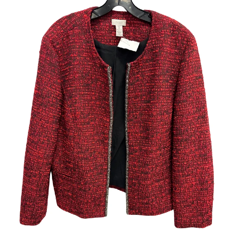 Women's Unique Blazers -Blazer By Chicos In Red, Size: Xl