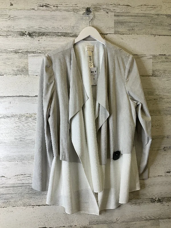 Women's Blazers with Matching Skirts -Blazer By Chicos In Grey, Size: 2x