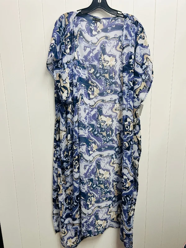 Kimono with Polka Dots-Kimono By Coco And Carmen In Blue, Size: Osfm