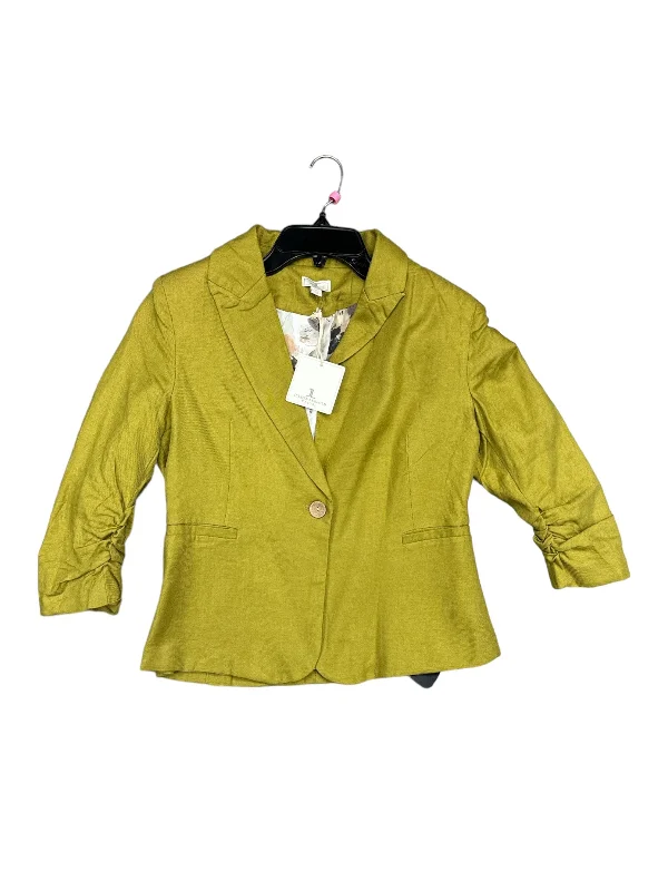 Women's Checkered Wool Tweed Blazers -Blazer By Jules & Leopold In Green, Size: S