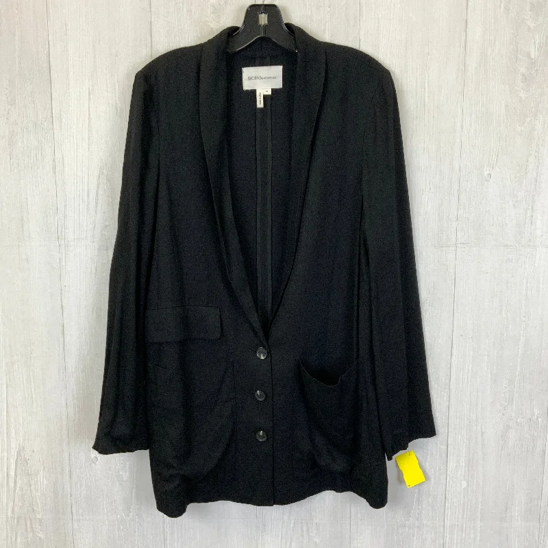 Women's Woolen Winter Tweed Blazers -Blazer By Bcbgeneration In Black, Size: M