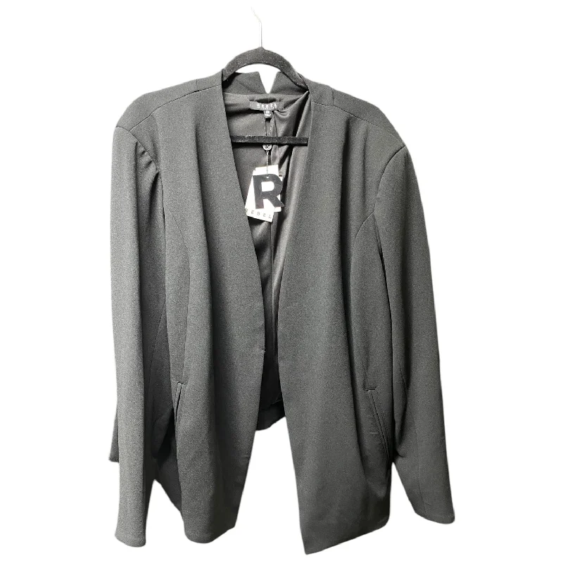 Women's Blazers with Button Detail -Blazer By Cmb In Pink, Size: 3x