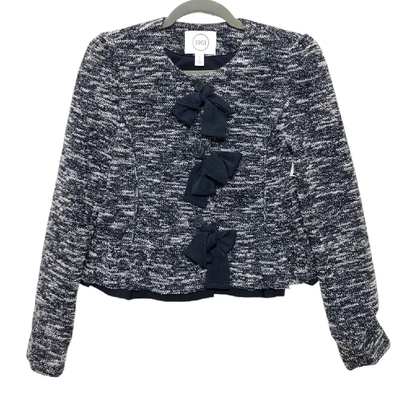 Women's Tweed Pattern Blazers -Blazer By 1901 In Navy, Size: 2