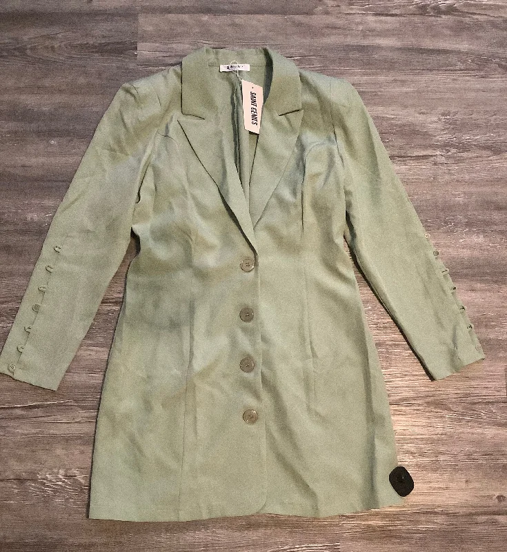 Women's Blazers with Flared Pants -Green Blazer Sakroots, Size 12