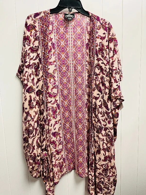 Kimono with Transparent Fabric-Kimono By Angie In Purple, Size: S