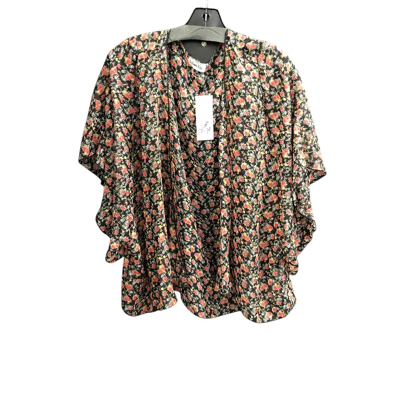 Kimono with Modern Design-Kimono By Clothes Mentor In Floral Print, Size: Xl