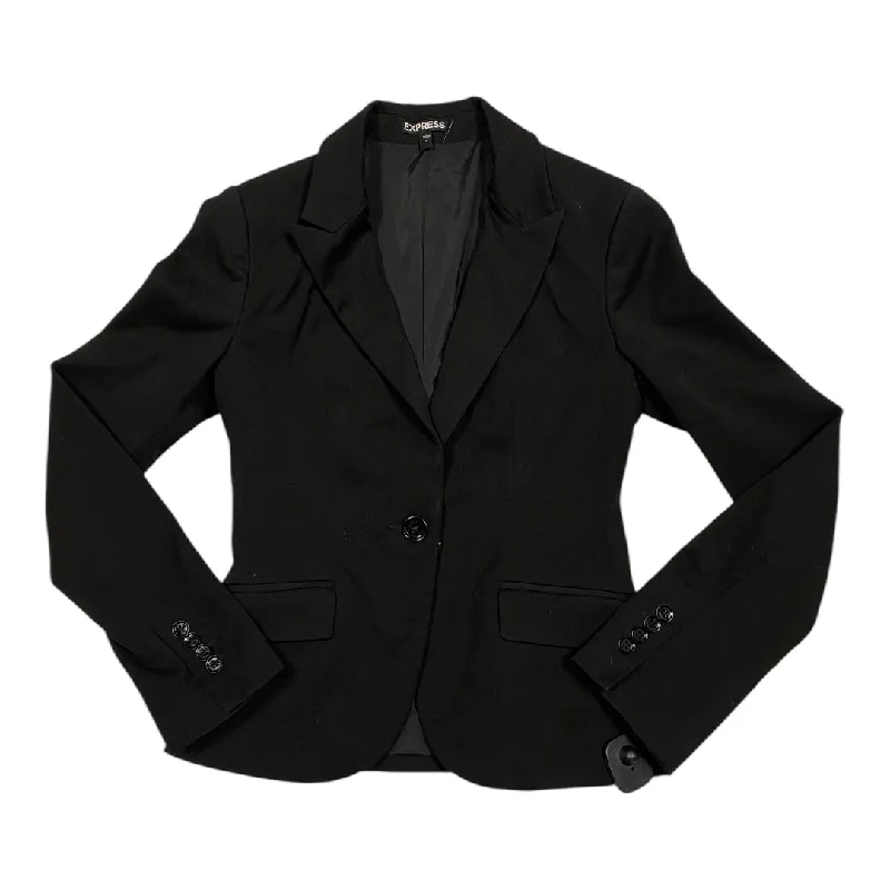 Women's Navy Blazers -Blazer By Express In Black, Size: 6