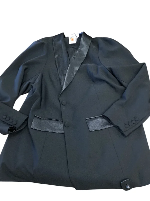 Women's Blazers with Split Collar -Blazer By Torrid In Black, Size: 4x