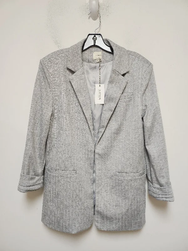 Women's Warm Wool Tweed Blazers -Blazer By Ellison In Striped Pattern, Size: L