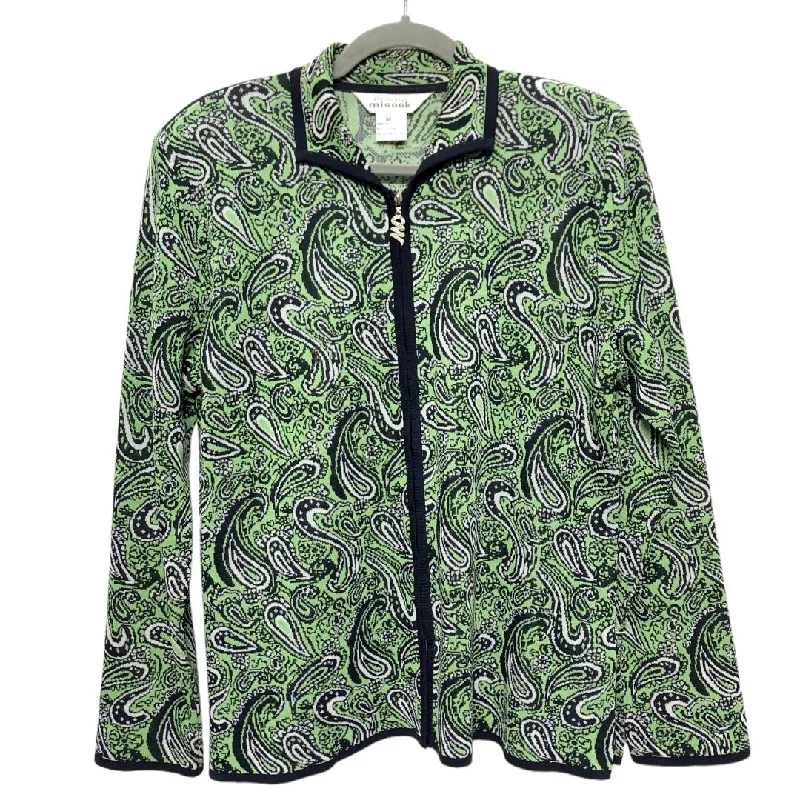 Women's Fashion Woolen Blazers -Blue & Green Blazer Misook, Size M
