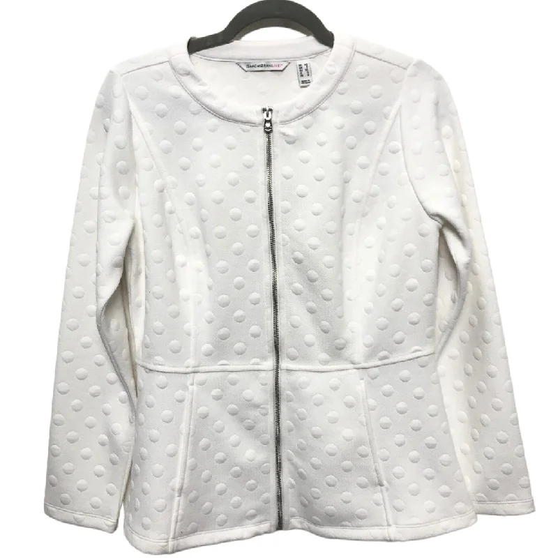 Women's Wool Checkered Blazers for Fall -Blazer By Isaac Mizrahi Live Qvc  Size: Xs