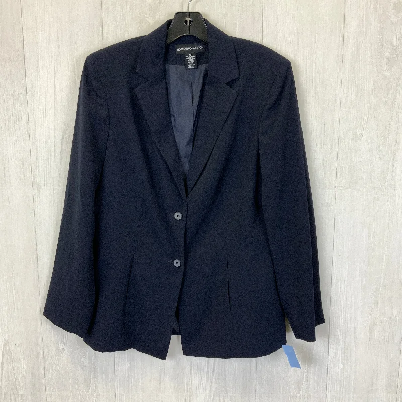 Women's Winter Woolen Tweed Blazers -Blazer By Norton Mcnaughton In Navy, Size: 10
