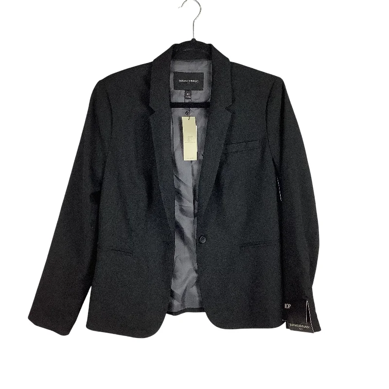 Women's Fashion Woolen Blazers -Blazer By Banana Republic In Black, Size: 10p