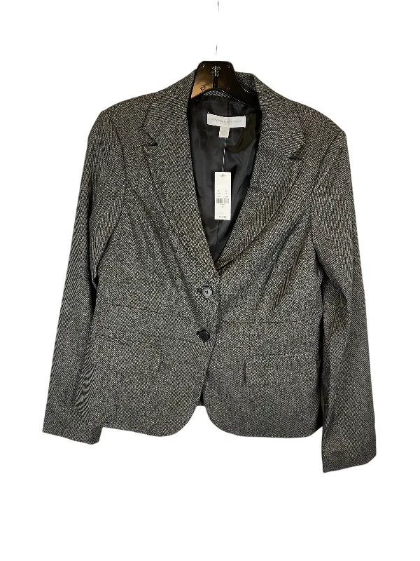 Women's Woollen Checkered Blazers -Blazer By New York And Co In Grey, Size: 8