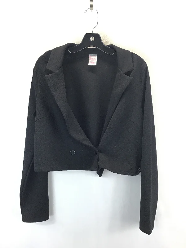 Women's Blazers for Layering in Winter -Blazer By No Boundaries In Black, Size: Xl