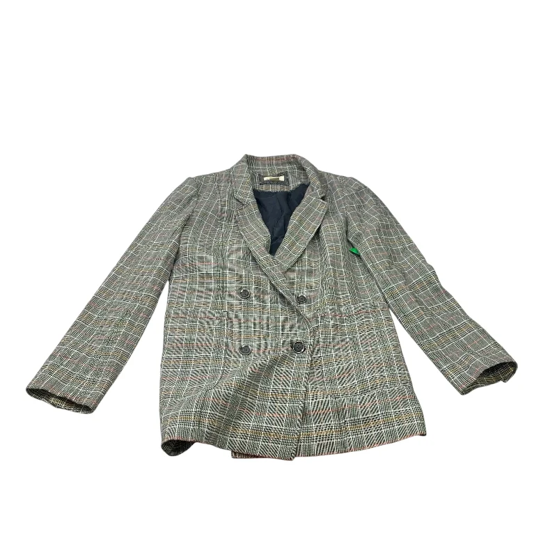 Women's Layered Look Blazers -Blazer By Maeve In Black & White, Size: M