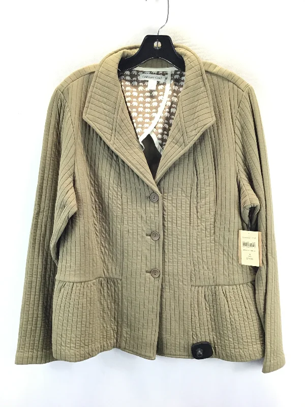 Women's Blazers for Date Night -Blazer By Coldwater Creek In Tan, Size: 16