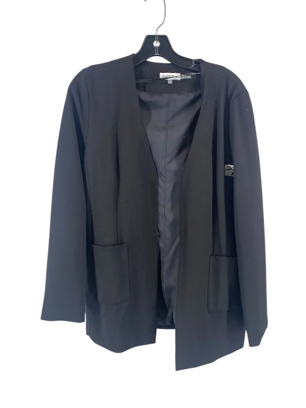 Women's Blazers for Evening Wear -Blazer By Calvin Klein In Black, Size: 6