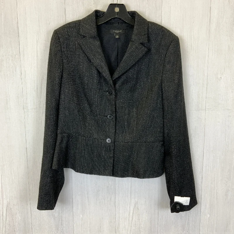 Women's Blazers with Flared Skirts -Blazer By Ann Taylor In Black, Size: 12