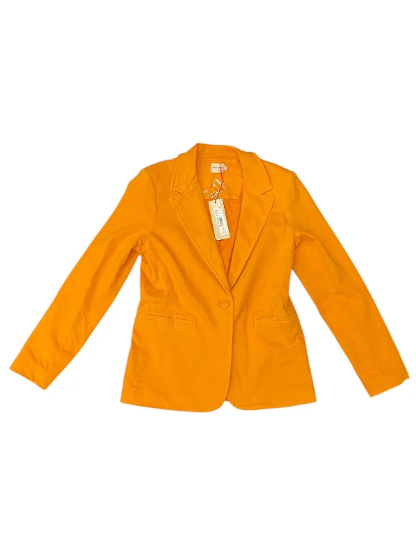 Women's Casual Tweed Blazers -Blazer Designer By Alice + Olivia In Yellow, Size: 12