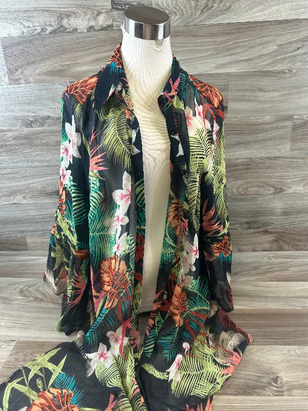 Kimono with Silk Fabric-Kimono By Christopher And Banks  Size: Xl