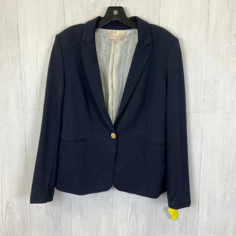 Women's Wool Winter Work Blazers -Blazer By Philosophy In Navy, Size: M