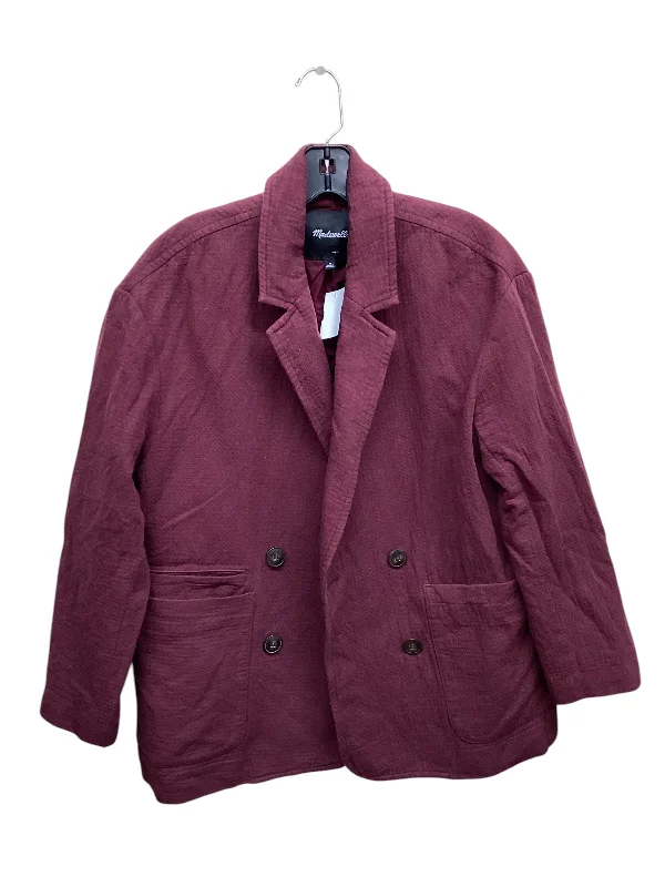 Women's Classic Blazers -Blazer By Madewell In Maroon, Size: M