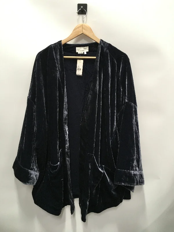 Women's Blazers for Holiday Parties -Navy Blazer Anthropologie, Size Xl