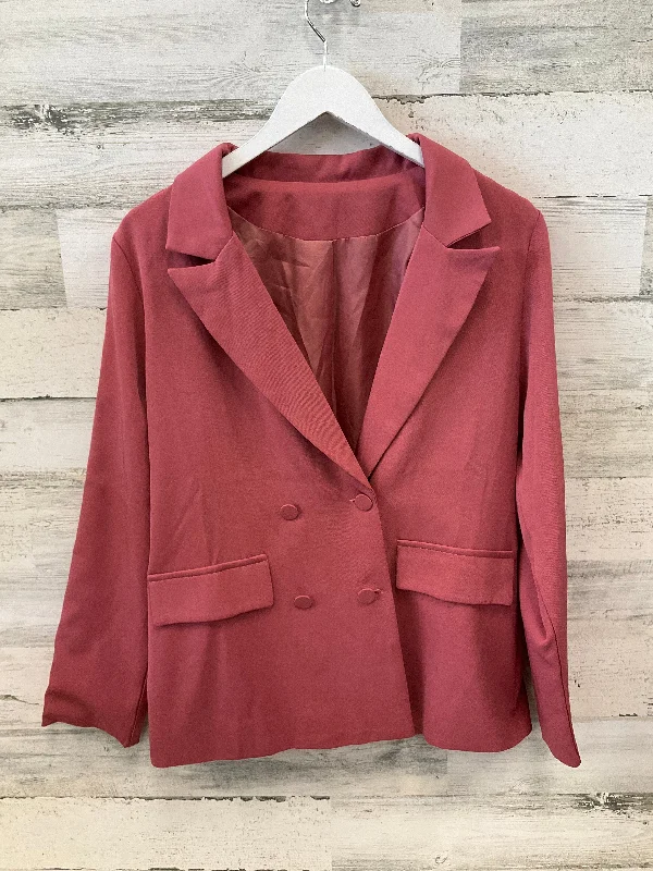 Women's Checked Blazers -Blazer By Shein In Pink, Size: M