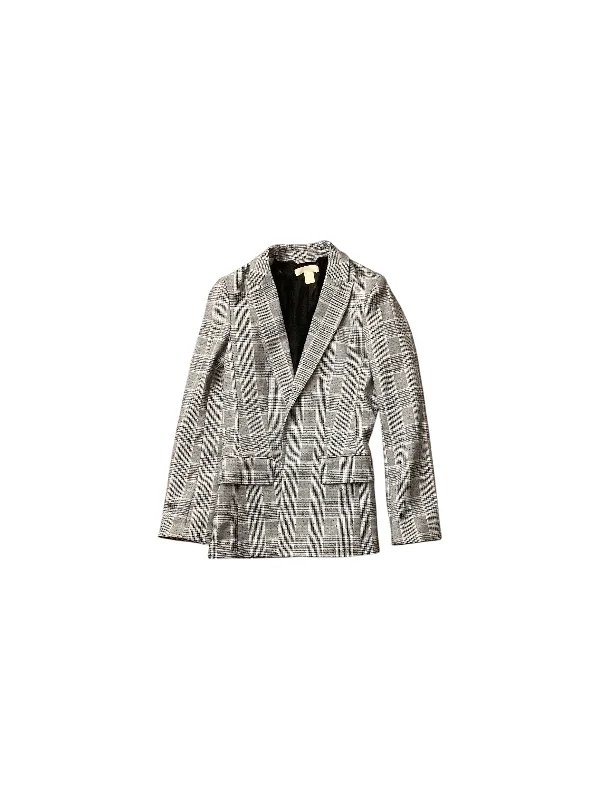 Women's Blazers with Tweed -Blazer By H&m In Plaid Pattern, Size: 0