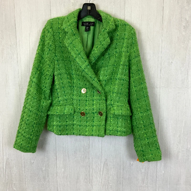 Women's Fall Wool Blazers -Blazer By Rachel Zoe In Green, Size: M
