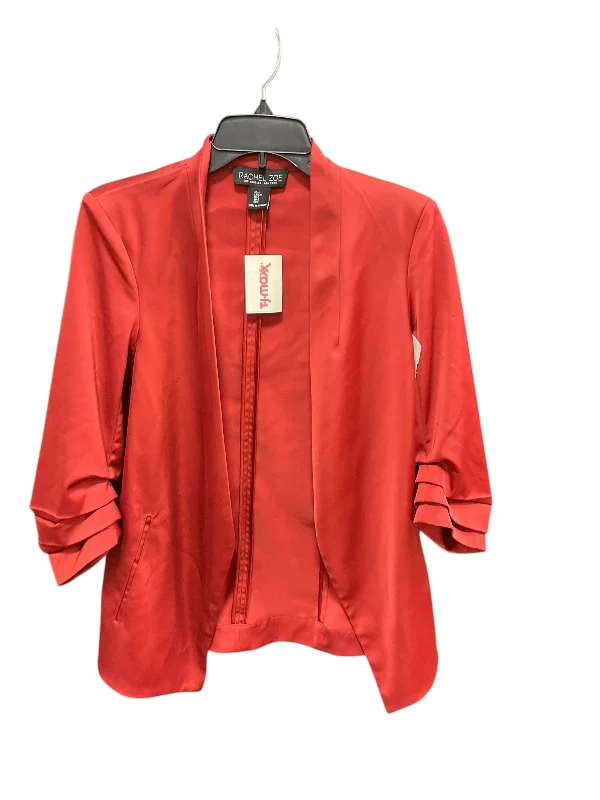 Women's Silk-finish Blazers -Blazer By Rachel Roy In Red, Size: S