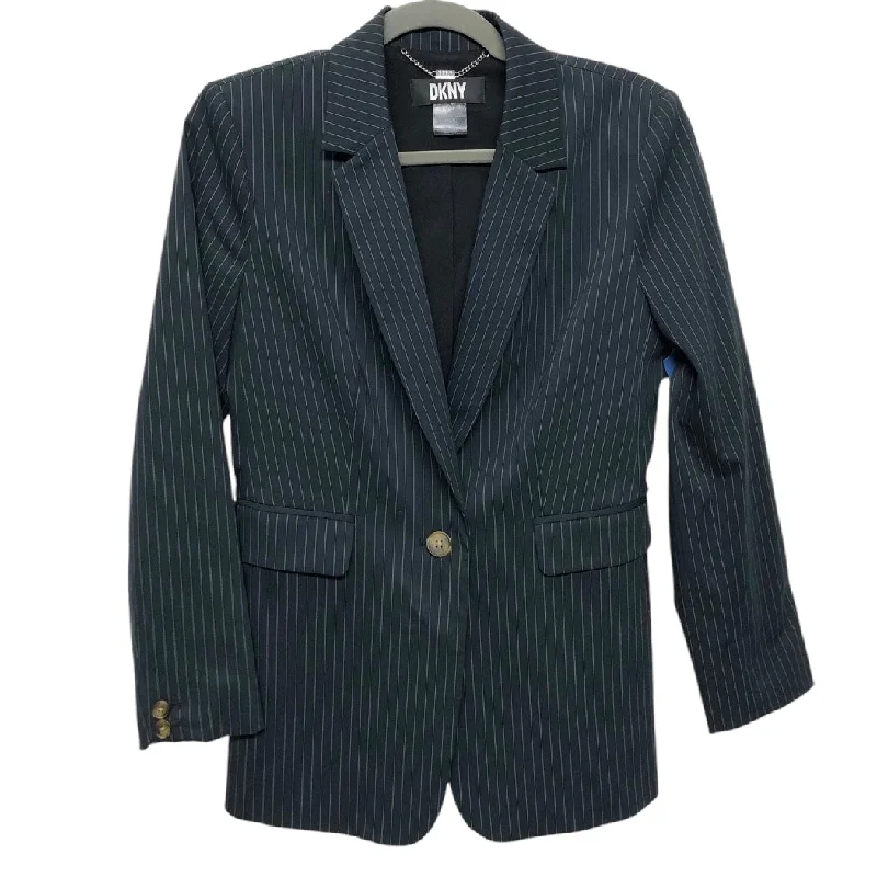 Women's Cozy Woolen Blazers -Blazer By Dkny In Navy, Size: 2