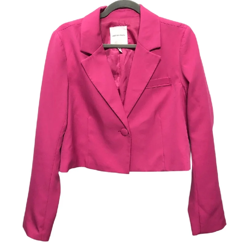 Women's Trendy Wool Tweed Blazers -Blazer By Avec Les Filles In Pink, Size:M