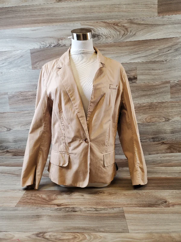 Women's Blazers with Wool Blend -Blazer By Loft In Tan, Size: M
