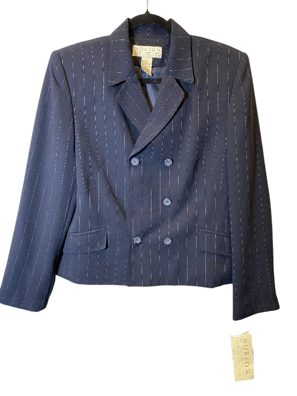 Women's Office Blazers -Blazer By Norton Mcnaughton In Blue, Size: 12