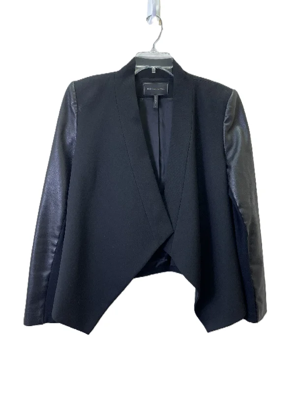 Women's Blazers with Minimal Details -Blazer By Bcbgmaxazria In Black, Size: L