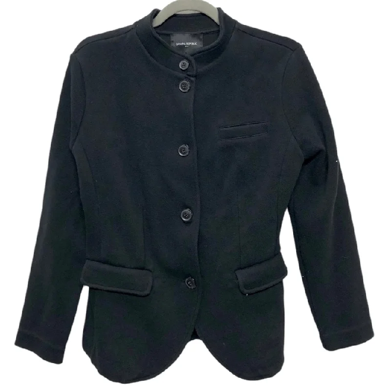 Women's Checked Summer Blazers -Blazer By Banana Republic In Black, Size: M