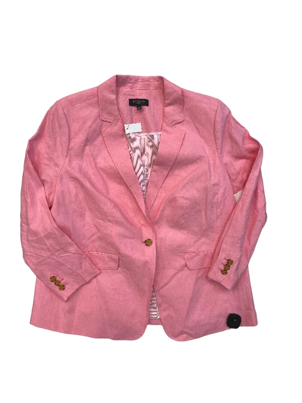 Women's Double-breasted Work Blazers -Pink Blazer Talbots, Size 18