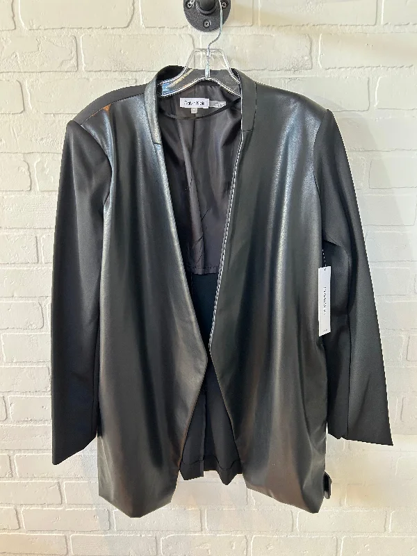 Women's Buttonless Blazers -Blazer By Calvin Klein In Black, Size: L