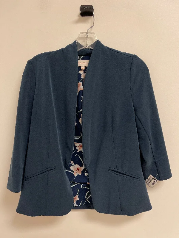 Women's Sporty Blazers -Blazer By Skies Are Blue In Blue, Size: S