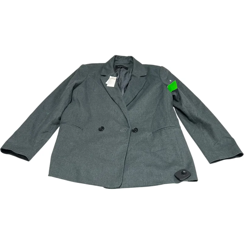 Women's Blazers with Pockets -Blazer By Banana Republic In Grey, Size: L