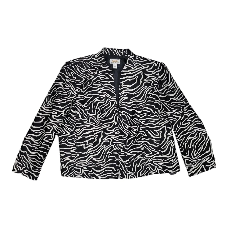 Women's Cropped Blazers -Black & White Blazer Talbots, Size 18